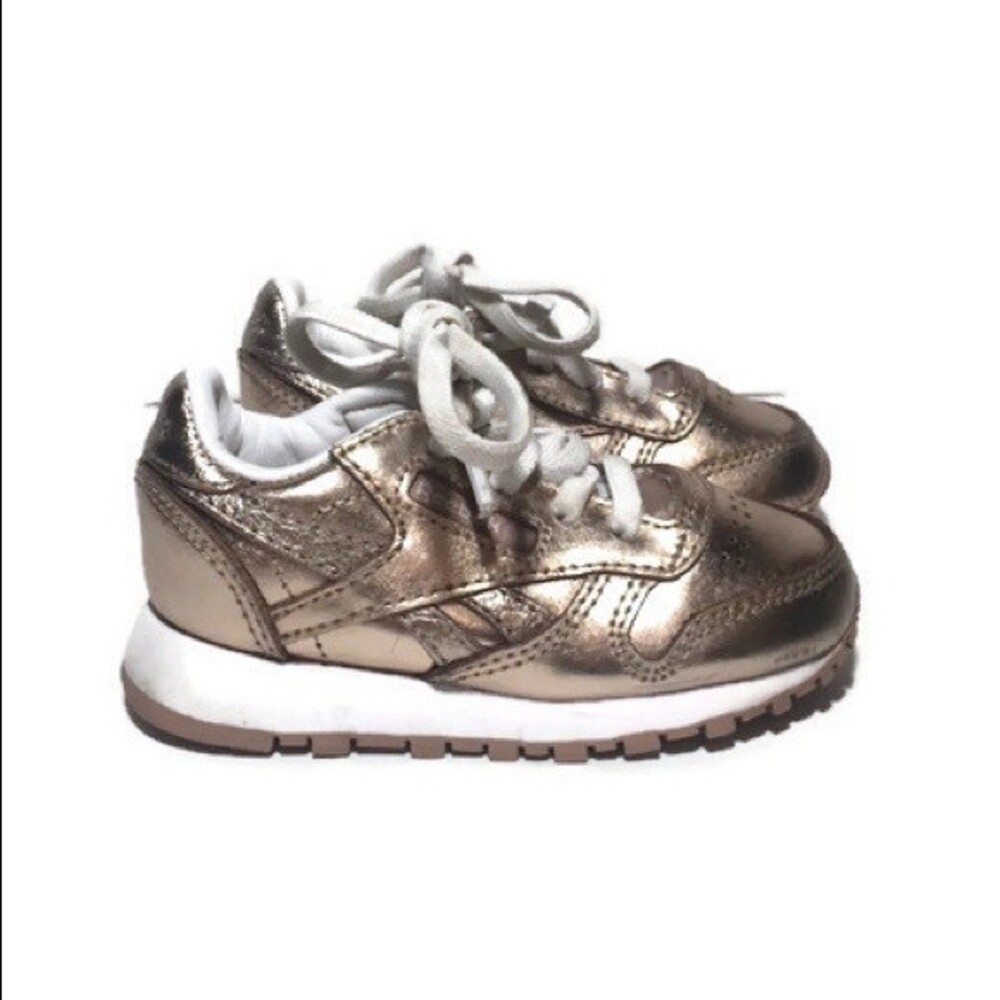 Reebok Rose Gold Infant Baby WalkCrib Snea…